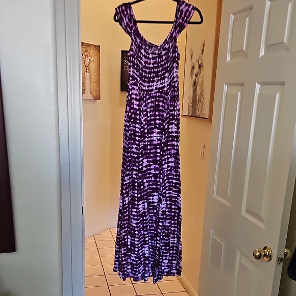 Torrid Purple Patterned Maxi Dress - Picture 4 of 5